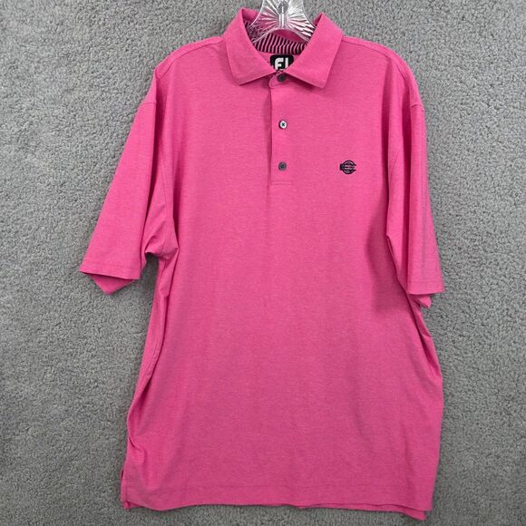 FootJoy Other - FootJoy FJ Men's Hot Pink Short Sleeve Golf Polo Shirt Size Large